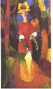 August Macke, Woman in park